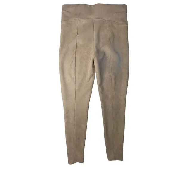 SPANX Faux Suede Leggings Size L Camel - Picture 4 of 10